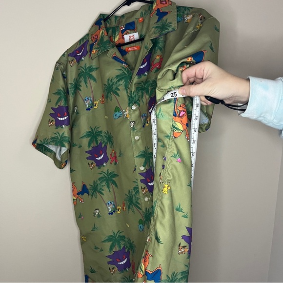 OppoSuits Pokémon Tropical Allover Print Woven Button-Up men’s size XL *flaw* - Picture 4 of 9
